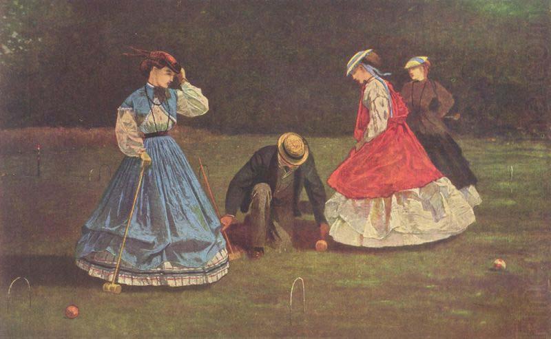 Croquetspiel, Winslow Homer